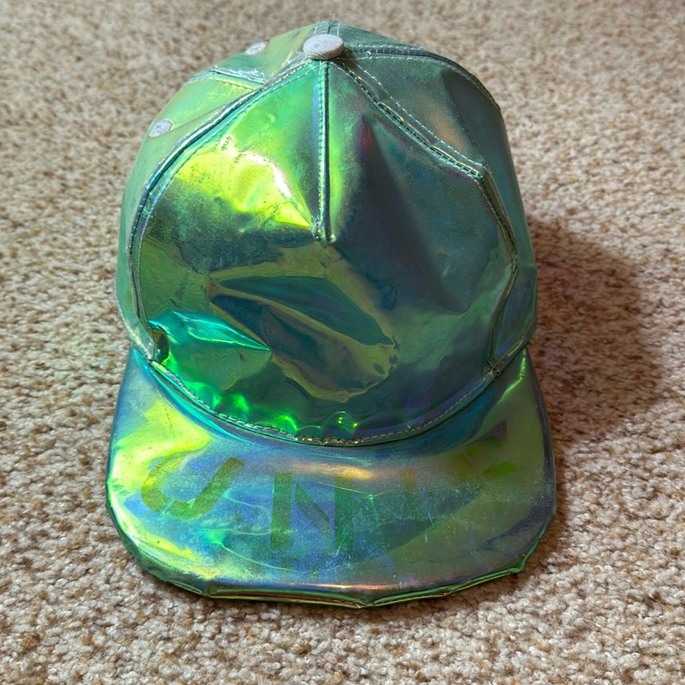 Unif Holographic Transparent Snapback One Size - image 1